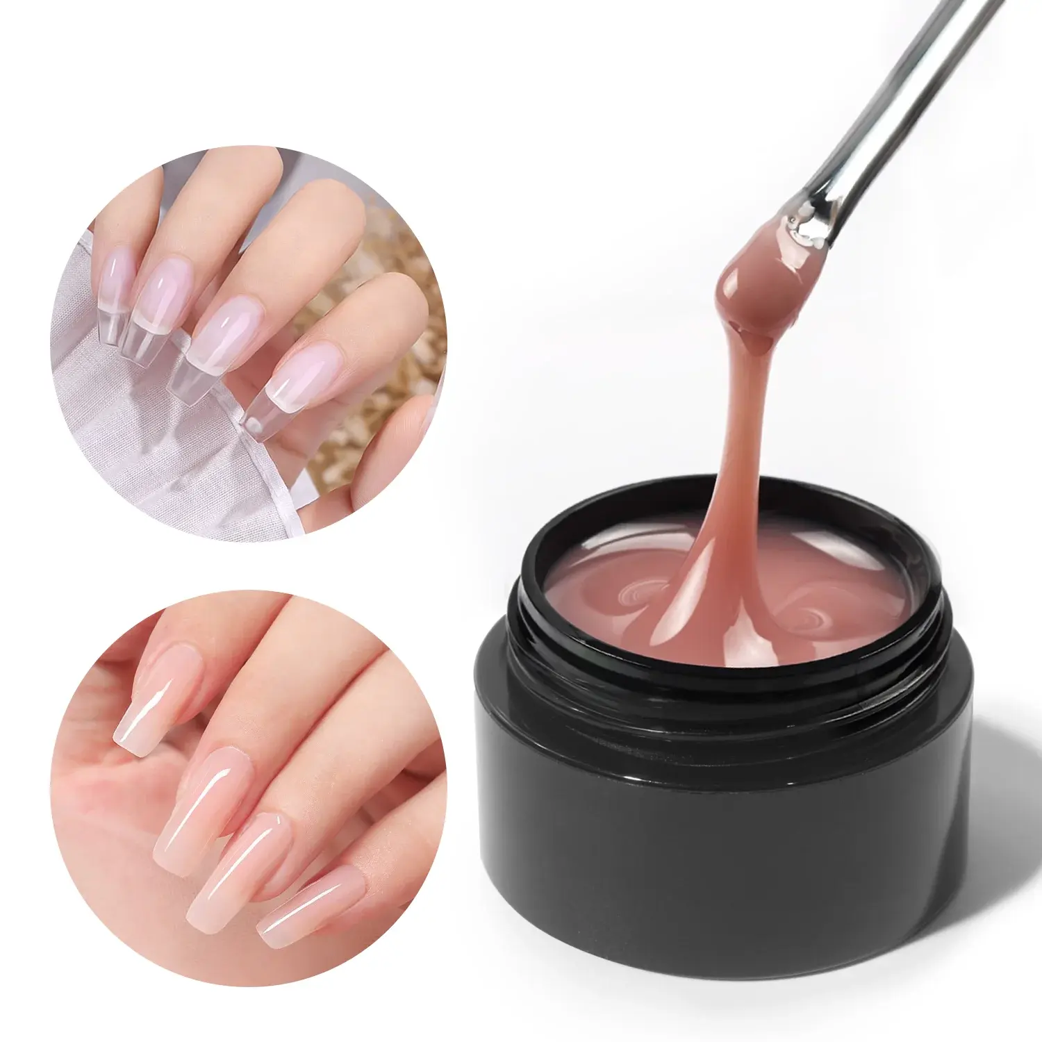 Gel UV de 30ml para extensión de uñas, gel acrílico duro de construcción rápida OEM de marca blanca, color para extensión de uñas