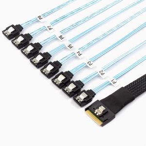 <span class=keywords><strong>Cable</strong></span> de Datos Electrónico YICUN Slim SAS 4.0 SFF-8654 8i 8*<span class=keywords><strong>SATA</strong></span> de Alta Calidad, 12G, Integrado para Placa Base de Servidor, 1 Año de Garantía, 220V - Product Image 3