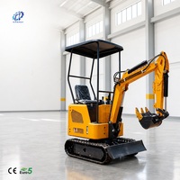 Harga Dealer Mini Excavator 1.2 Ton 1 Ton 2 Ton Crawler Digger Dozer Blade Mesin Kubota EPA EURO 5 CE Rumah Kebun Halaman