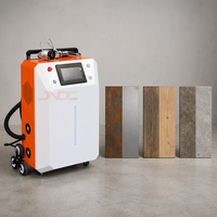 Machine de nettoyage laser pulsé légère 1000W, tête de 9 kg pour terrains inégaux et marches, élimination de la rouille et de la peinture