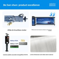Barrière de parking intelligente automatique à reconnaissance de plaques d'immatriculation, entrée/sortie unidirectionnelle, avec moteur servo robuste et tôle laminée à froid