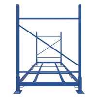 Système de rayonnage d'entrepôt commercial en acier empilable et pliable pour pneus de camion avec protection anticorrosion