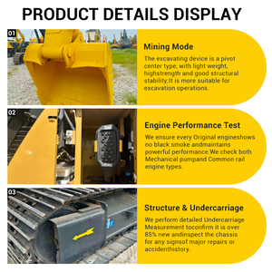Haute efficacité avec système avancé et force de rupture forte Excavatrice utilisée Sany 365H adaptée aux applications minières - Product Image 6