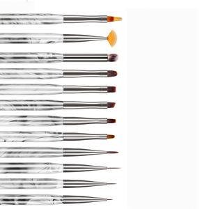 Juego de 12 pinceles profesionales <span class=keywords><strong>para</strong></span> decoración de uñas con tinta antigua, <span class=keywords><strong>para</strong></span> <span class=keywords><strong>delineado</strong></span>, efecto ombré y detalles, <span class=keywords><strong>para</strong></span> salón y arte de uñas DIY - Product Image 2