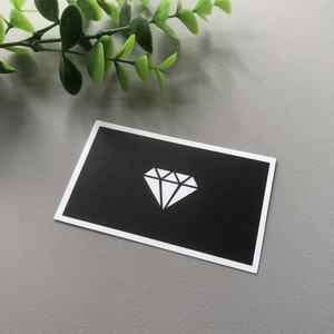 Tarjeta de regalo reciclada de papel negro recubierto de lujo de 300gsm personalizada para promoción de pequeñas empresas-Impresión de tarjetas de nombre personalizadas - Product Image 5