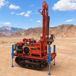 200m Ondiepe Waterput Boorinstallatie Dubbel Chassis Optionele Boorinstallatie Rupsbanden Lopende Kleine Waterput Boorinstallatie - Product Image 1