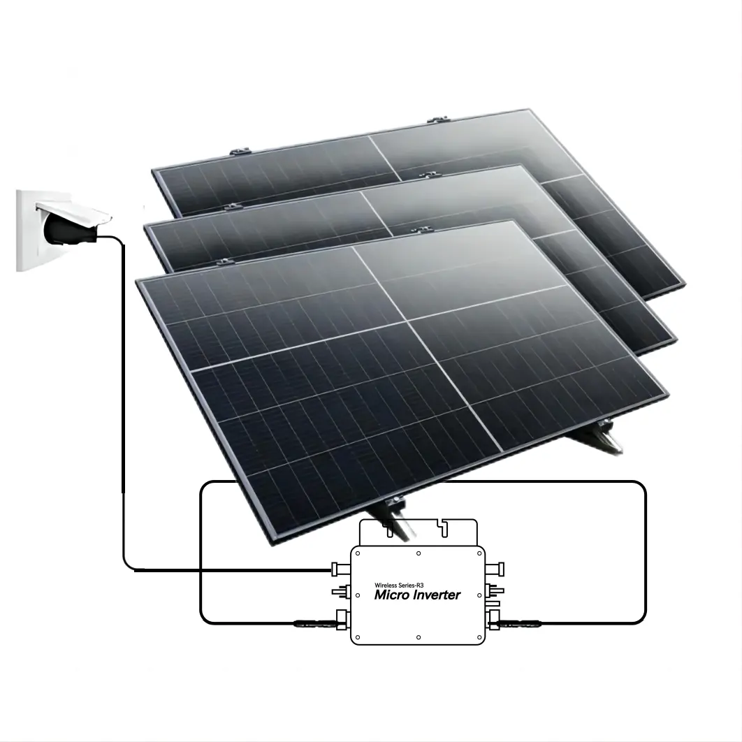 Kit Solaire 230V Avec Batteries Pour Panneaux Solaires 1000w Prix Bas Plug and Play Solar Panels 5000w Solar Home Kit Complet