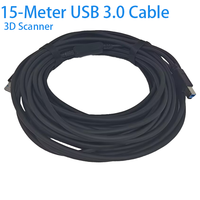 Cable USB 3.0 de Alta Velocidad Tipo A a Tipo B de 15 m con Malla de Protección para Escáner 3D con Carga Rápida y Transferencia de Datos