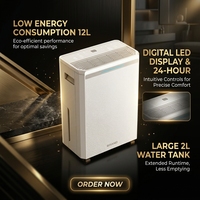 Déshumidificateur intelligent portable mini 10/12L en plastique, contrôlé par l'application Tuya, avec drainage continu et faible bruit, pour usage domestique