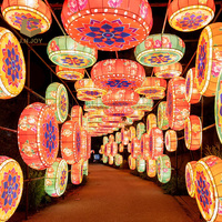 Lanternes géantes d'animaux de la faune traditionnelle chinoise pour la décoration des parcs d'attractions JNZ2237