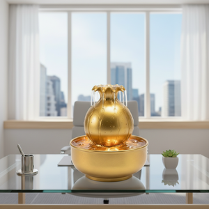 Fontaine <span class=keywords><strong>d</strong></span>'<span class=keywords><strong>eau</strong></span> miniature créative pour chambre à coucher, <span class=keywords><strong>d</strong></span>écoration <span class=keywords><strong>d</strong></span>'intérieur zen, méditation, fontaine de bureau avec lumière LED - Product Image 1
