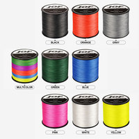 JOF 1000M Ligne de pêche tressée à 4 brins haute résistance 8-150LB Ligne flottante multicolore Fibre chinoise Super Braid Eau salée
