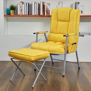 Moderno nordico singolo reclinabile divano poltrona per la casa <span class=keywords><strong>mobili</strong></span> per il tempo libero per la camera da letto balcone materiale in tessuto <span class=keywords><strong>soggiorno</strong></span> - Product Image 4