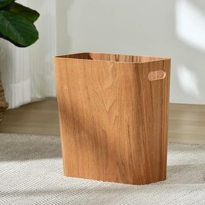 Bote de basura de madera abierto de 2,5 galones para <span class=keywords><strong>el</strong></span> hogar, elegante diseño de madera Natural, ligero y resistente para <span class=keywords><strong>el</strong></span> hogar/oficina/Cocina - Product Image 3