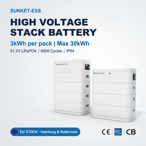 Batería de Litio de Alto Voltaje de 5kWh, 10kWh, 20kWh, 30kWh, en Stock en la UE, para Sistemas de Almacenamiento de Energía Solar - Product Image 1