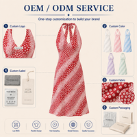 Robe longue personnalisée pour femme, style vintage, tissée, lavande, à col licou, motif floral, avec dos à nouer et fermeture éclair, taille empire, OEM ODM, vente en gros