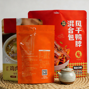 Bolsa de Embalaje de Plástico con Cierre Hermético Personalizada, a Prueba de Humedad, para Alimentos, Bolsa de Papel de Aluminio, Bolsa de Plástico para Cuellos de Pato Secos - Product Image 1