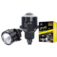 GOODZOOM 3.0 Projecteur de voiture Bi-LED, installation sans perte, lentille de projecteur LED 12V, lentille Bi-LED de 3 pouces pour phare de voiture
