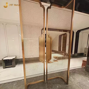 J448 Luxury Metal Art <b>Screen</b> Partition Stainless Steel Decorative Divider for Commercial Interior Project - Product Image 5