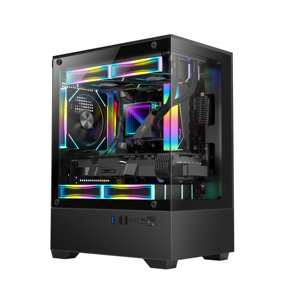 Ruix Venus di alta qualità Micro-ATX custodia per Computer da gioco 4 pci-e slot 0.4mm SPCC Mid Tower con stato di Stock - Product Image 1