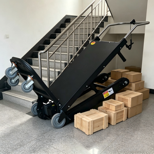 Chariot de transport électrique à chenilles pour escaliers, capacité 400 kg, vente en gros usine - Product Image 1