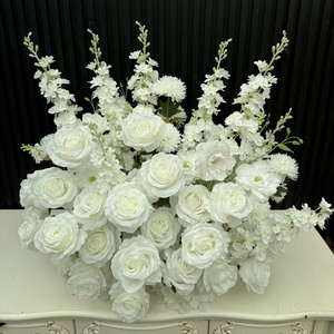 Nuovi Centrotavola Personalizzati con Composizioni Floreali in Seta Sintetica Bianca da 2,5 Piedi, Runner Floreali per Cerimonie <span class=keywords><strong>e</strong></span> Decorazioni per Feste - Product Image 5