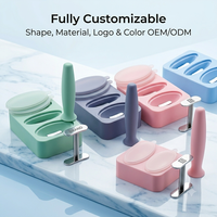 Glaçons en silicone de qualité alimentaire pour massage facial, outil de cryothérapie réutilisable, plateau à glaçons pour le visage, OEM ODM