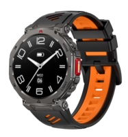 HT52 Herren Outdoor Smartwatch 1,56 Zoll IPS-Bildschirm 1000mAh Kompass Taschenlampe BT-Anruf IP68 Wasserdicht Gesundheits-Tracker OEM ODM Uhr