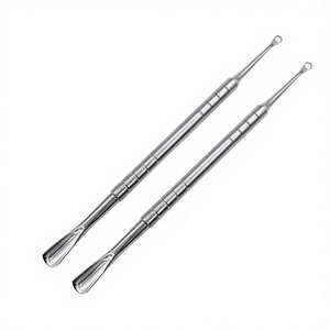 ที่ดันหนังกำพร้าทำเล็บสแตนเลสแบบสองหัว ใช้ซ้ำได้ สำหรับร้านทำเล็บ ขายส่งจากโรงงาน - Product Image 3