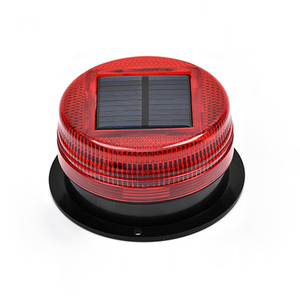 Feux de signalisation routière clignotants à énergie solaire, options de couleurs multiples, pour avertissement de sécurité - Product Image 1