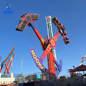 Atracción de Parque de Diversiones Personalizada <span class=keywords><strong>Kamikaze</strong></span> Thrill Ride, Péndulo Doble para Adultos, Diversión Extrema, Anxin Amusement, 32 Pasajeros - Product Image 3