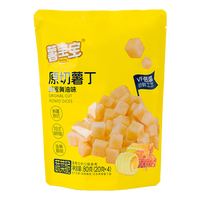 Super Cranch Dés de pommes de terre, snacks chinois très demandés, saveur miel-beurre, processus VF