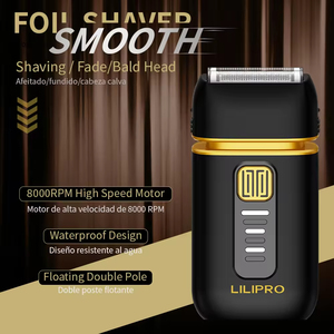 Afeitadora Eléctrica Lilipro S52 de Doble Cuchilla, Resistente al Agua IPX5, <span class=keywords><strong>para</strong></span> Cara, Barba y <span class=keywords><strong>Cabeza</strong></span> Calva, 8000 RPM, <span class=keywords><strong>para</strong></span> Barbería - Product Image 4