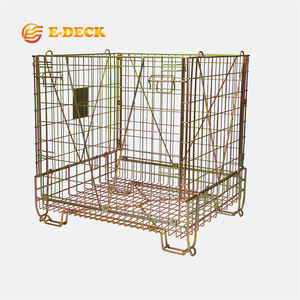 Gabbia Smontabile Personalizzata in Metallo Zincato Resistente per Stoccaggio di Preforme PET - Product Image 5