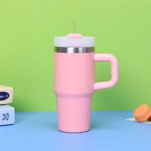 Stainless Steel 14oz <b>Kids</b> Outdoor Tumbler with Straw Handle Vacuum Insulated Beverage Cup - Product Image 4