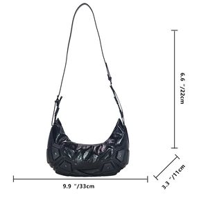 Nouveau <span class=keywords><strong>Sac</strong></span> Fourre-tout <span class=keywords><strong>Femme</strong></span> Y2K Punk en Cuir PU, Design Original, Fermeture Éclair, Doublure Polyester, Bretelles d'Épaule Multipoches - Product Image 6