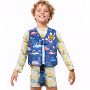 مخصص نمط الكرتون <span class=keywords><strong>Neoprene</strong></span> للأطفال تصميم سحاب طفل صغير سترة الانجراف شعار التخصيص - Product Image 1