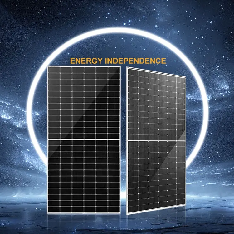 Bảng điều khiển năng lượng mặt trời 580W một lớp kính đôi hiệu quả cao nửa tế bào Monocrystalline bảng điều khiển năng lượng mặt trời 500W 525W 550W