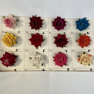 MY703 piccolo corno rosa <span class=keywords><strong>camoscio</strong></span> artificiale fiore centrotavola di natale laurea Halloween nuovo anno fiori decorativi - Product Image 5