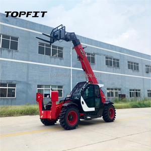 TOPFIT Factory Quality Assurance Telehandle Telescopic Wheel Loader Forklift Diesel 85kw 1.5m³ Bucket Capacity High Efficiency - Product Image 5