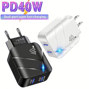 PD 40W Dual USB <b>C</b> Fast Charger Mobile Phone <b>Type</b> <b>C</b> Charger Quick Charge Power <b>Adapter</b> for Phone 16 15 14 13 Pro Xiaomi/Samsung - Product Image 2