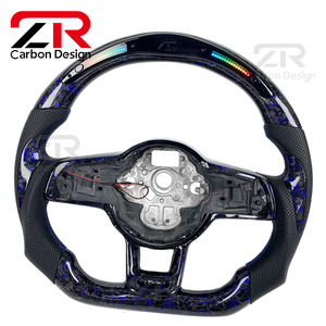 Volante Deportivo de Fibra de Carbono Forjado Personalizado con Pantalla LED Mejorada para el <span class=keywords><strong>Interior</strong></span> del Automóvil, para Volkswagen MK7 <span class=keywords><strong>Golf</strong></span> 7 <span class=keywords><strong>GTI</strong></span> MK6 - Product Image 2