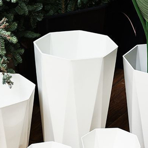 I787 Vasi per Fiori in Plastica a Forma di Diamante Ispessiti e Ingranditi Vaso per Piante Verdi Decorazione per <span class=keywords><strong>Balcone</strong></span> e Soggiorno - Product Image 5