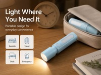 Mini lampe torche tactique avec fonction zoom, recharge USB Type-C, lampe torche LED COB, IP20, utilisation en extérieur, batterie lithium rechargeable, ABS