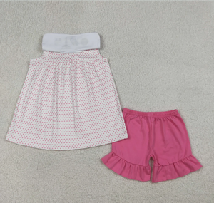 ชุดเสื้อผ้าเด็กทารกปักลายแกะลายทางพร้อมกางเกงขาสั้น - Product Image 4