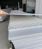 Panel de Techo de PVC de Nuevo Diseño 2024, Panel de Pared Impermeable con Diseño de Nubes para Tiendas y Salas de Estar, Hecho de Láminas de Plástico para Zambia