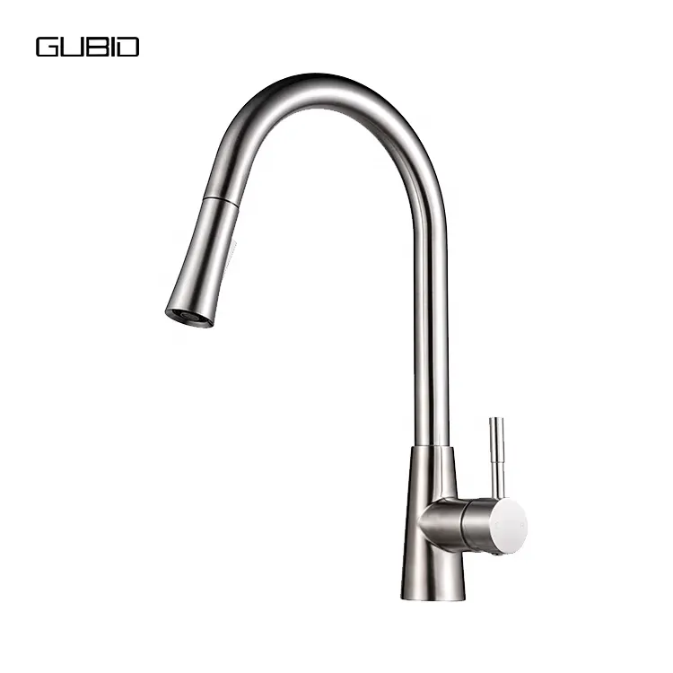 cUPC SUS304 two function sprayer head single handle universal swivel spout pull out kitchen sink mixers faucets taps griferia