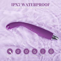 Fingerförmiger 10-Gang 8-Sekunden-Klimax Wasserdichter Vibrierender Dildo Großer Dicker Vibrator Dildo für Frauen