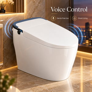 Nouvelle toilette intelligente en céramique colorée avec capteur de détection, réservoir à couvercle, télécommande, style américain, à poser au sol pour maisons et hôtels - Product Image 2