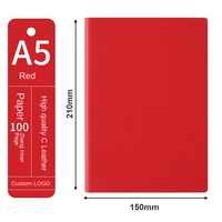 Vente en gros de logo personnalisé A3 Carnet de notes en cuir souple imprimé style PU journal avec reliure thermique coffret cadeau d'affaires
